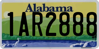 AL license plate 1AR2888