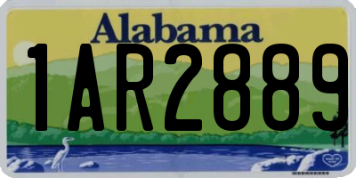 AL license plate 1AR2889