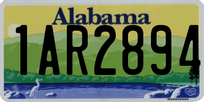 AL license plate 1AR2894