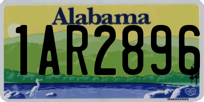 AL license plate 1AR2896