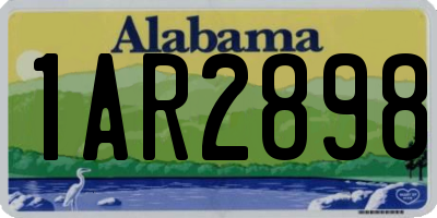 AL license plate 1AR2898