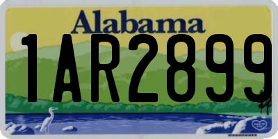 AL license plate 1AR2899