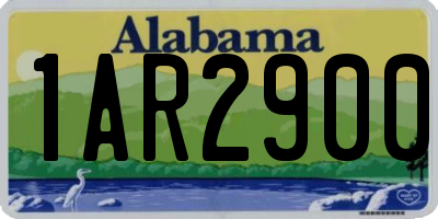 AL license plate 1AR2900