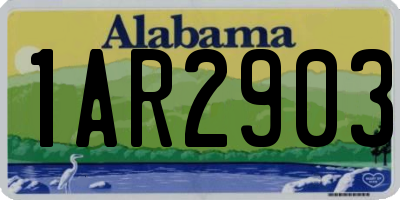AL license plate 1AR2903