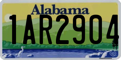 AL license plate 1AR2904