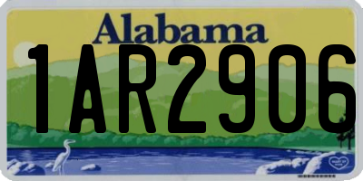 AL license plate 1AR2906