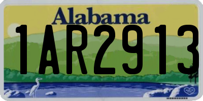 AL license plate 1AR2913