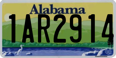 AL license plate 1AR2914