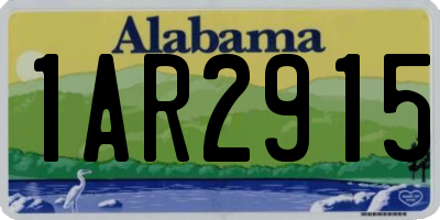 AL license plate 1AR2915