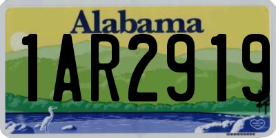 AL license plate 1AR2919