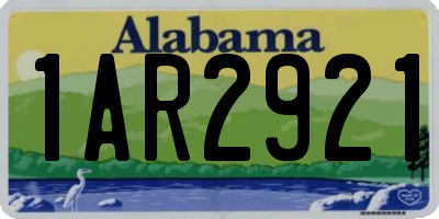 AL license plate 1AR2921