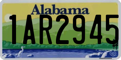 AL license plate 1AR2945
