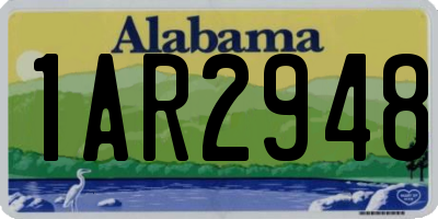 AL license plate 1AR2948
