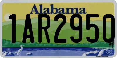 AL license plate 1AR2950