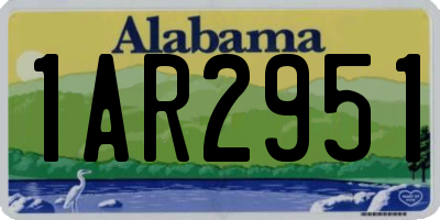 AL license plate 1AR2951