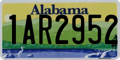 AL license plate 1AR2952