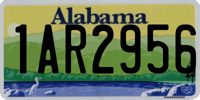 AL license plate 1AR2956