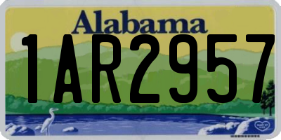 AL license plate 1AR2957