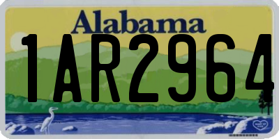 AL license plate 1AR2964
