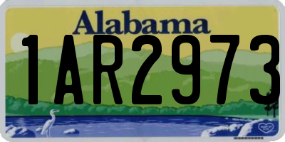 AL license plate 1AR2973