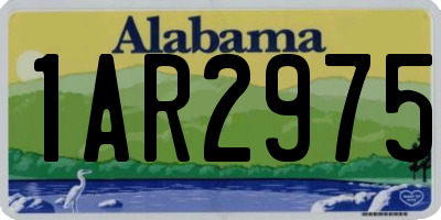 AL license plate 1AR2975
