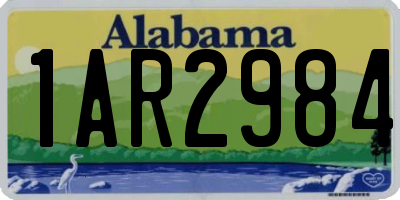 AL license plate 1AR2984