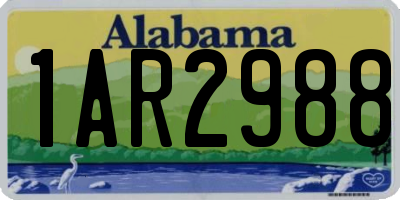 AL license plate 1AR2988