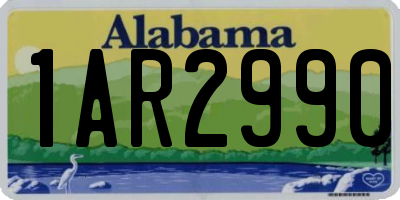 AL license plate 1AR2990
