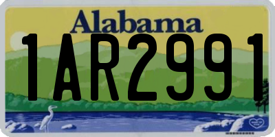 AL license plate 1AR2991