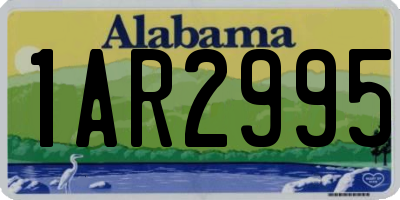 AL license plate 1AR2995