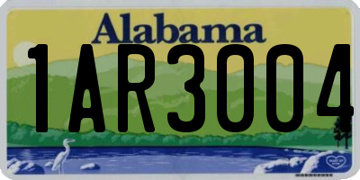 AL license plate 1AR3004