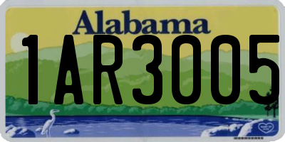 AL license plate 1AR3005