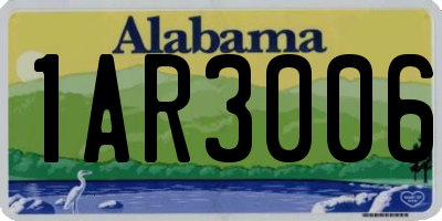 AL license plate 1AR3006