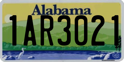 AL license plate 1AR3021
