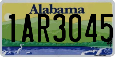 AL license plate 1AR3045
