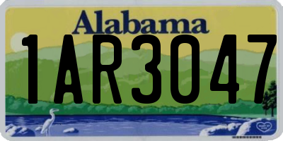 AL license plate 1AR3047