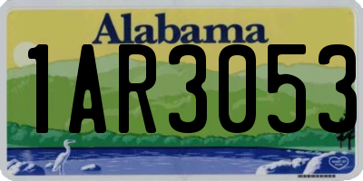 AL license plate 1AR3053