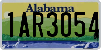 AL license plate 1AR3054