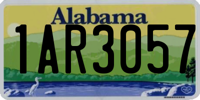 AL license plate 1AR3057