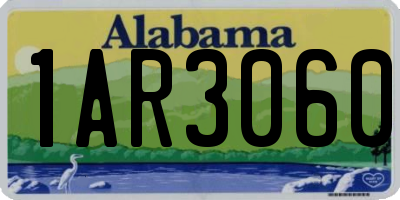 AL license plate 1AR3060