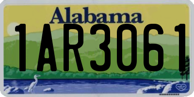 AL license plate 1AR3061