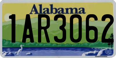 AL license plate 1AR3062