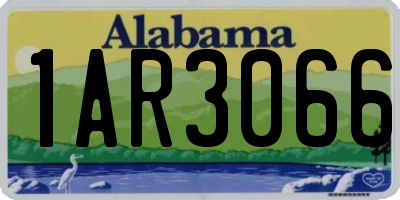 AL license plate 1AR3066