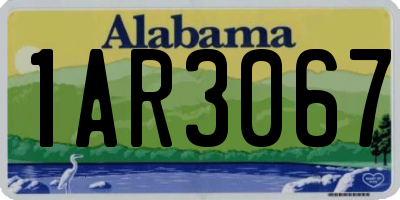 AL license plate 1AR3067