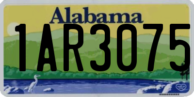 AL license plate 1AR3075