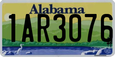AL license plate 1AR3076