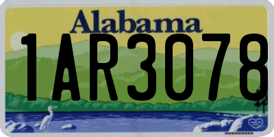 AL license plate 1AR3078