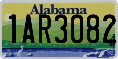 AL license plate 1AR3082