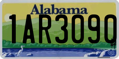 AL license plate 1AR3090