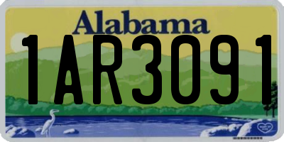 AL license plate 1AR3091